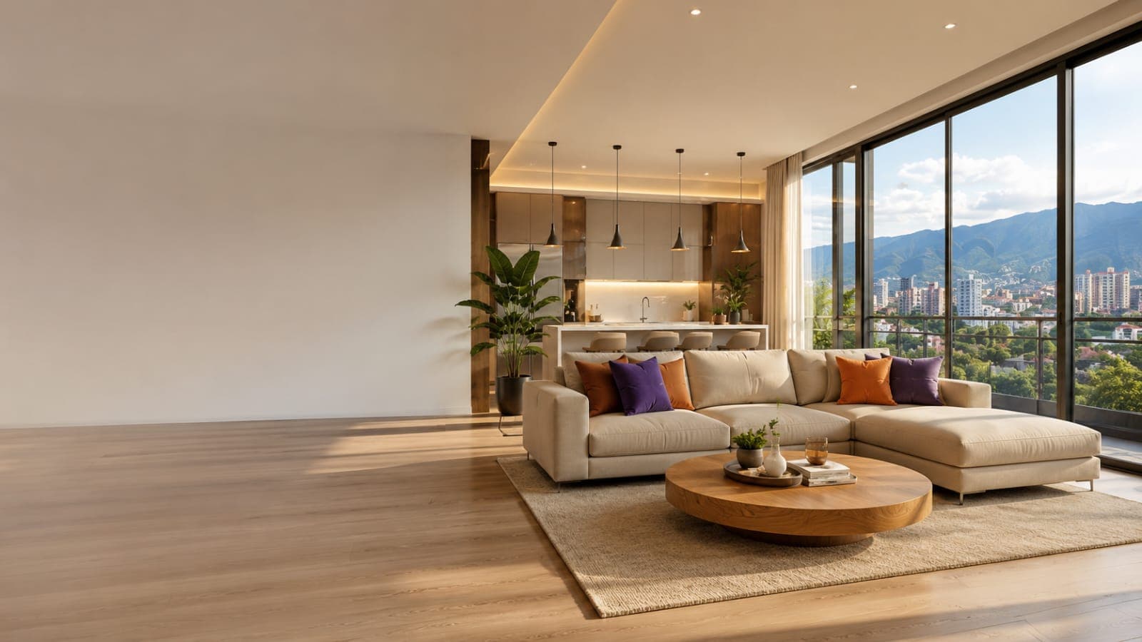 Apartamento moderno en Cali con vista a los Farallones